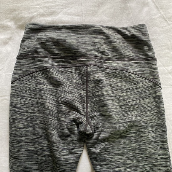 Marl grey fleece lined leggings - Picture 4 of 5